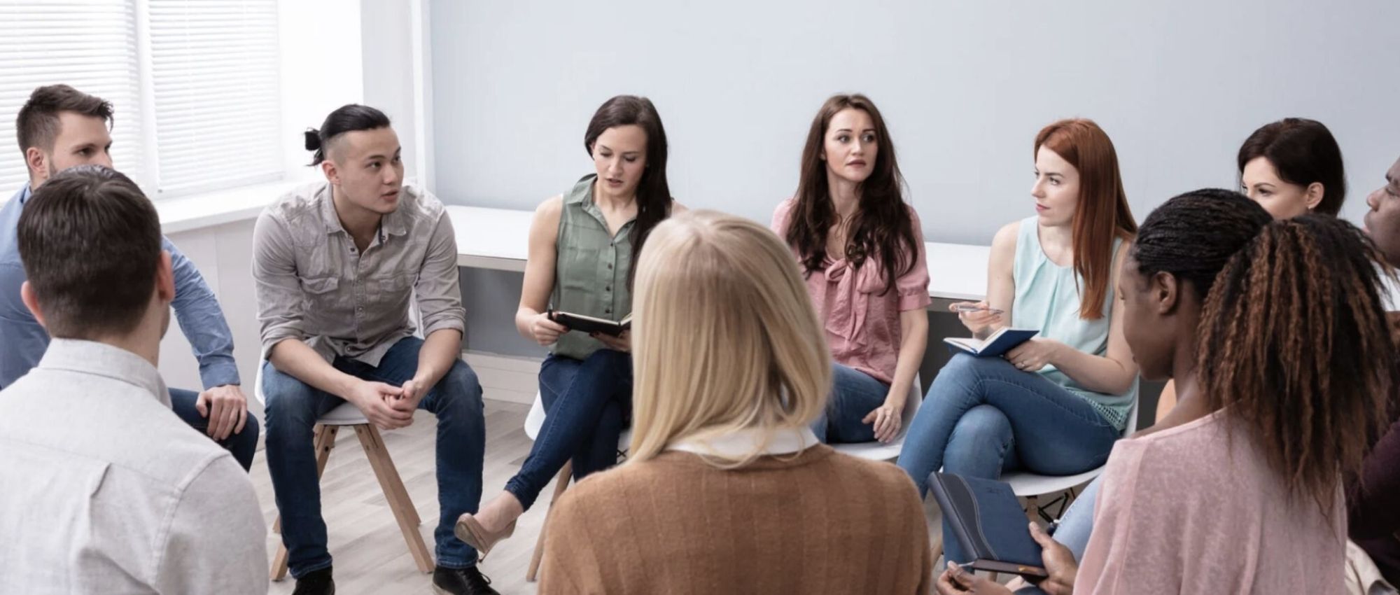 A 12-Step program held at Renova Behavioral Health, a rehab center in Peabody, MA.