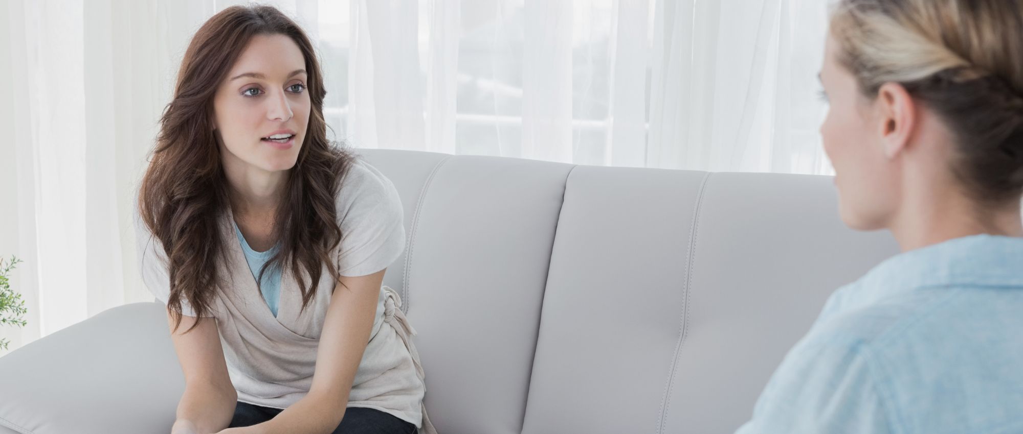 A woman seeking alcohol addiction treatment at Renova Behavioral Health, a rehab center in Peabody, MA.