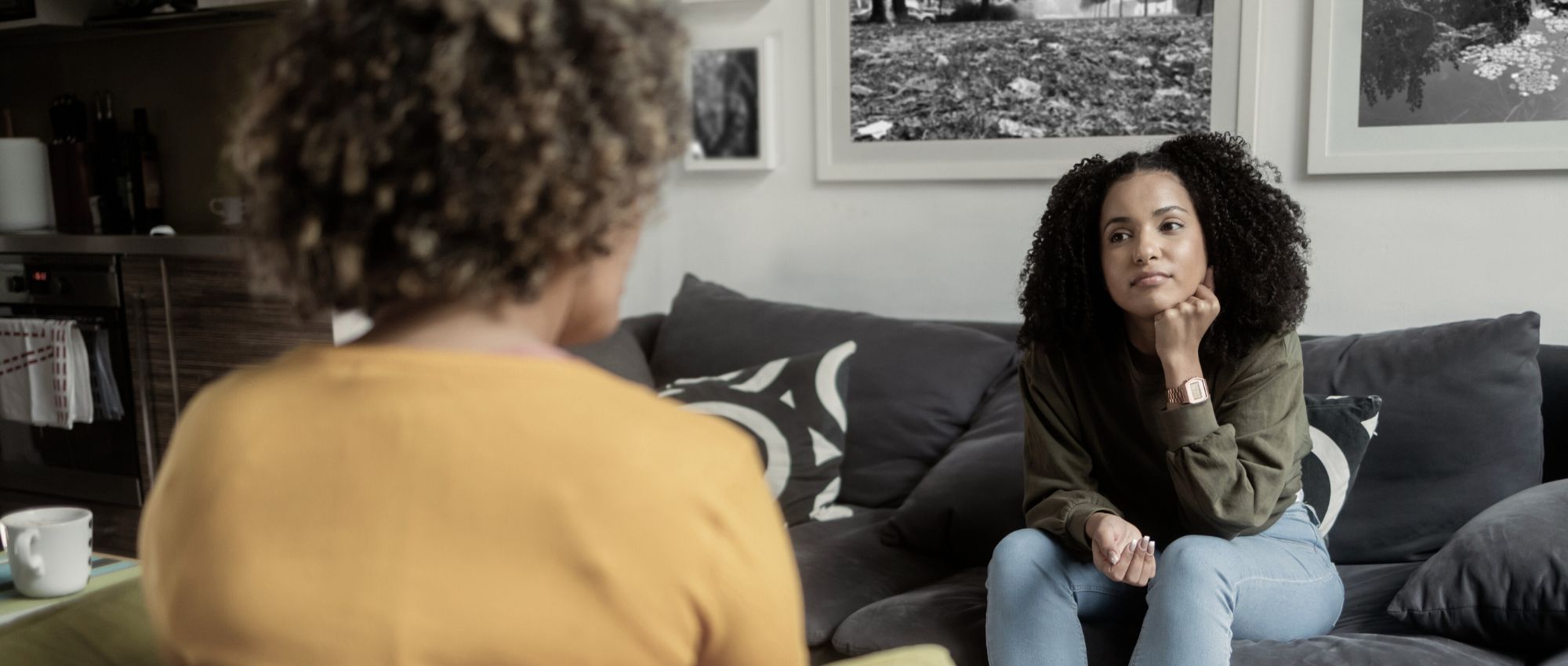 A woman getting outpatient marijuana addiction treatment at Renova Behavioral Health, a rehab center in Peabody, MA.