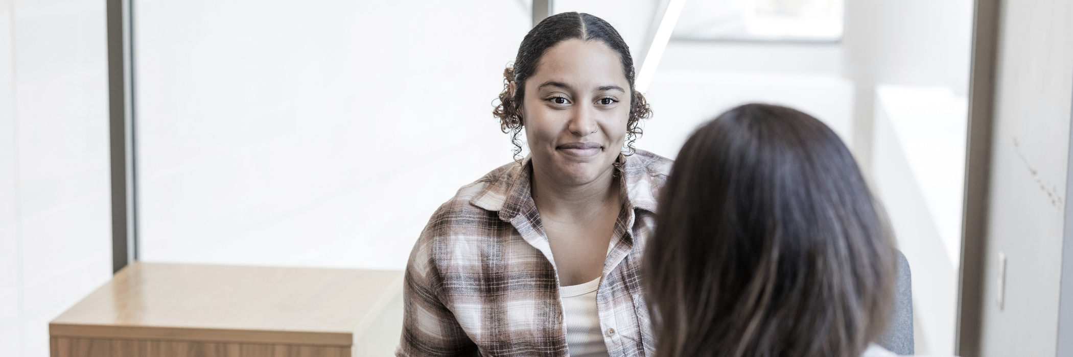 A woman getting detox placement services at Renova Behavioral Health, a rehab center in Peabody, MA.