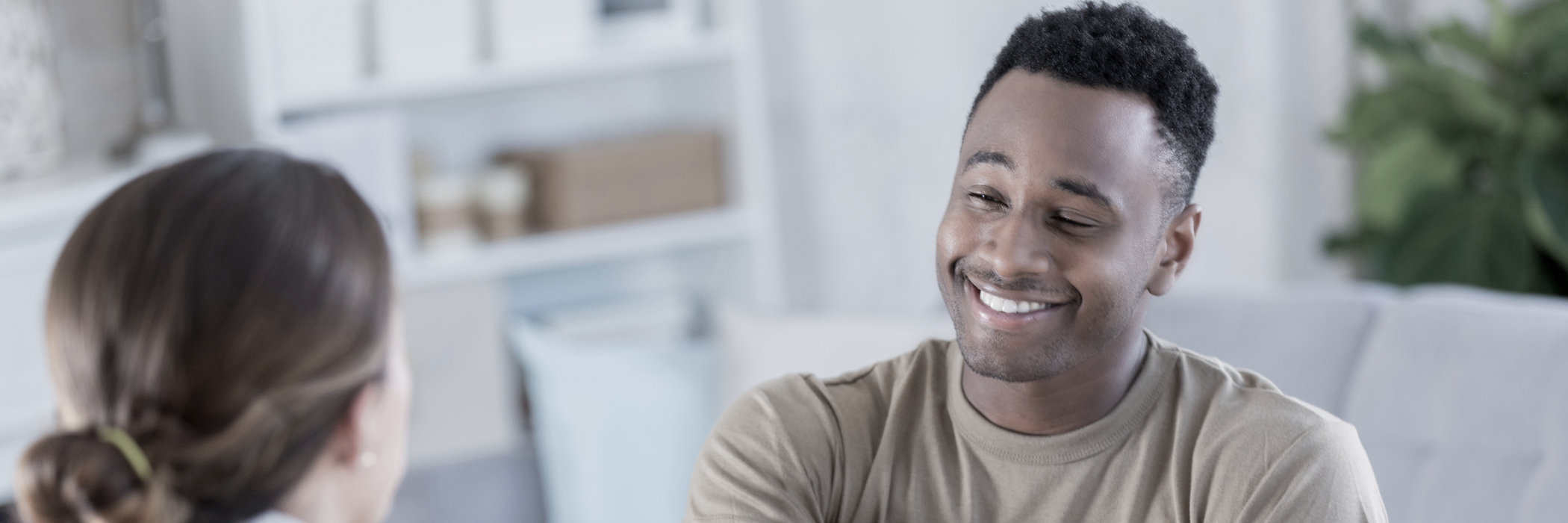 A man in outpatient dialectical behavior therapy (DBT) at Renova Behavioral Health, a rehab center in Peabody, MA.