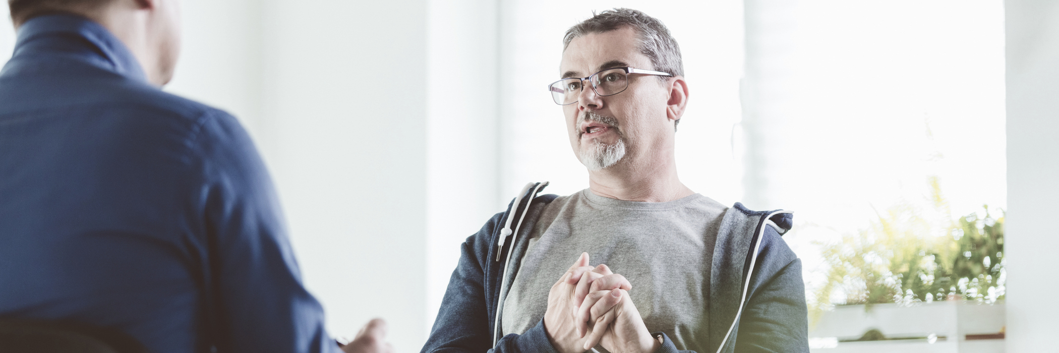 A man getting outpatient OCD treatment at Renova Behavioral Health in Peabody, MA.